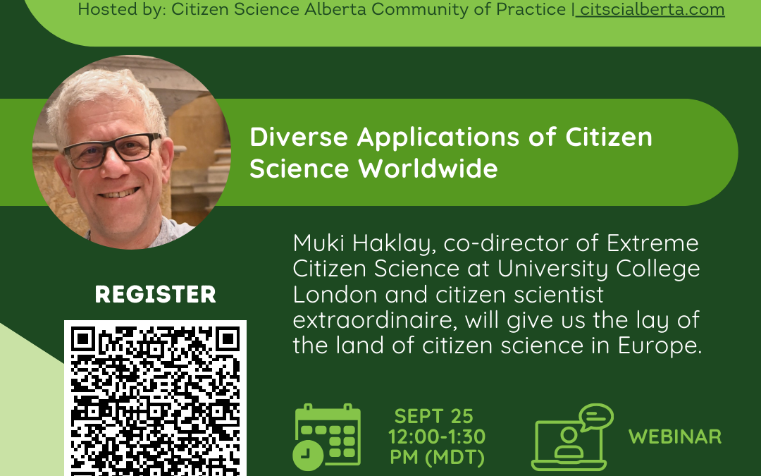 Connecting People & Science – Webinar Wednesdays: Diverse Applications of Citizen Science Worldwide